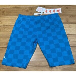 Kappa Slim Fit Bike Shorts Women’s Size XS Authentic Pop Emiaza Green Sea/White